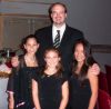 Don't we clean up nice?  This is my friend, Ed Elder, with the girls.